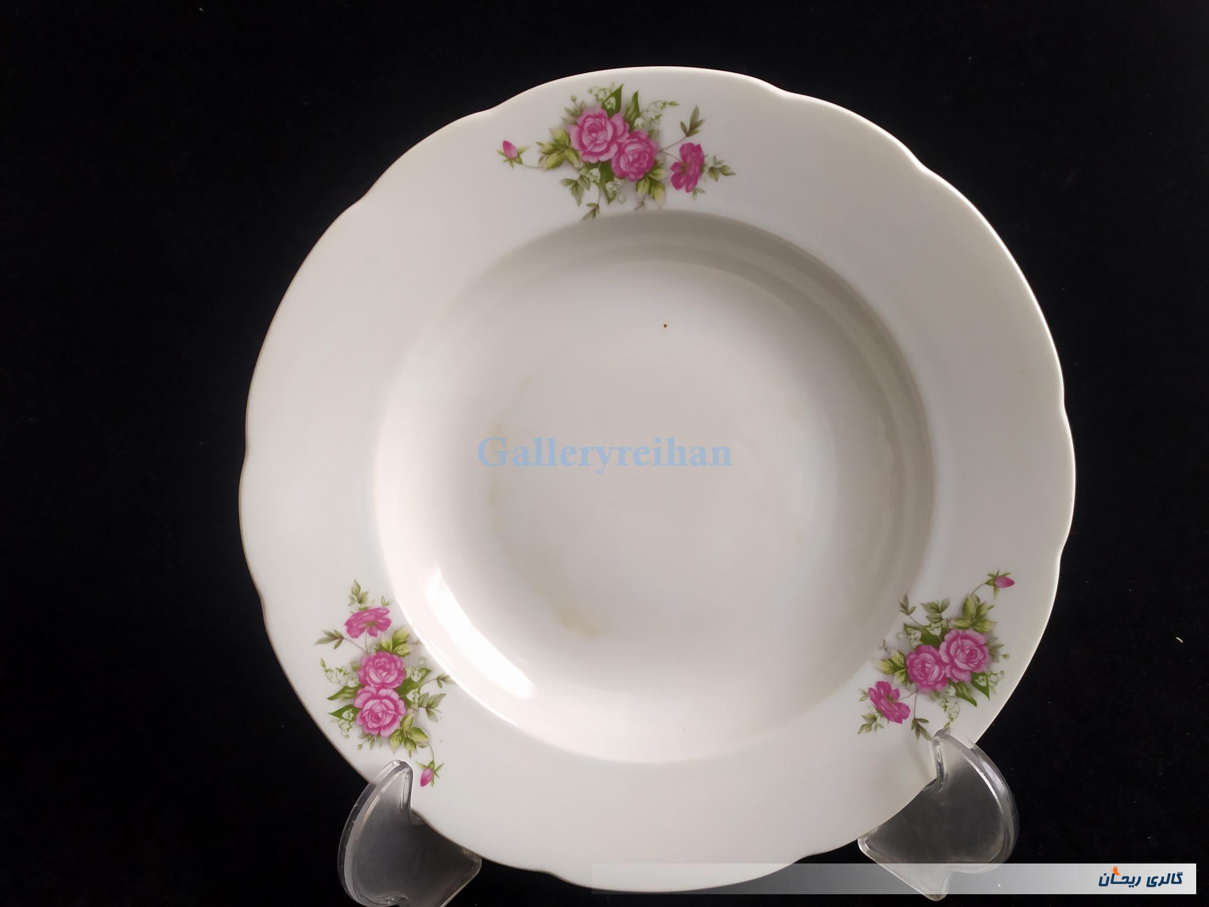 دیوارکوب چینی گل سرخی قدیمی