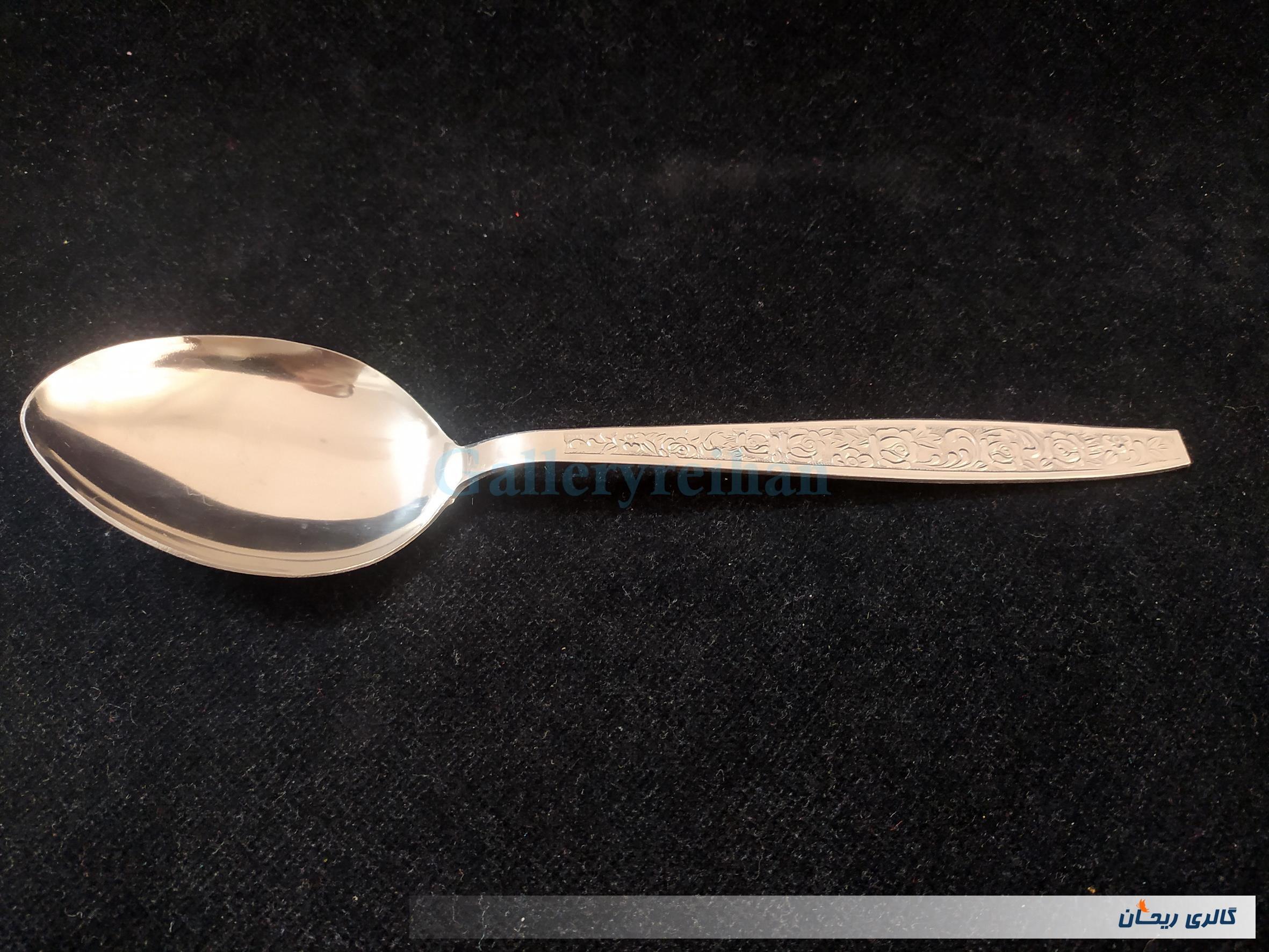 قاشق قدیمی مخصوص آجیلSTAINLESS طرح گل