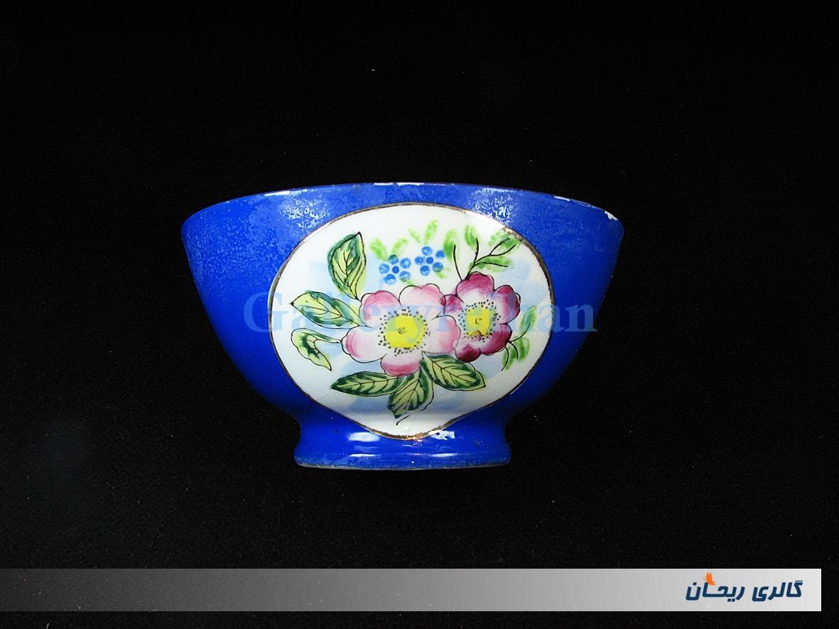 کاسه چینی قدیمی ژاپنی طرح گل 