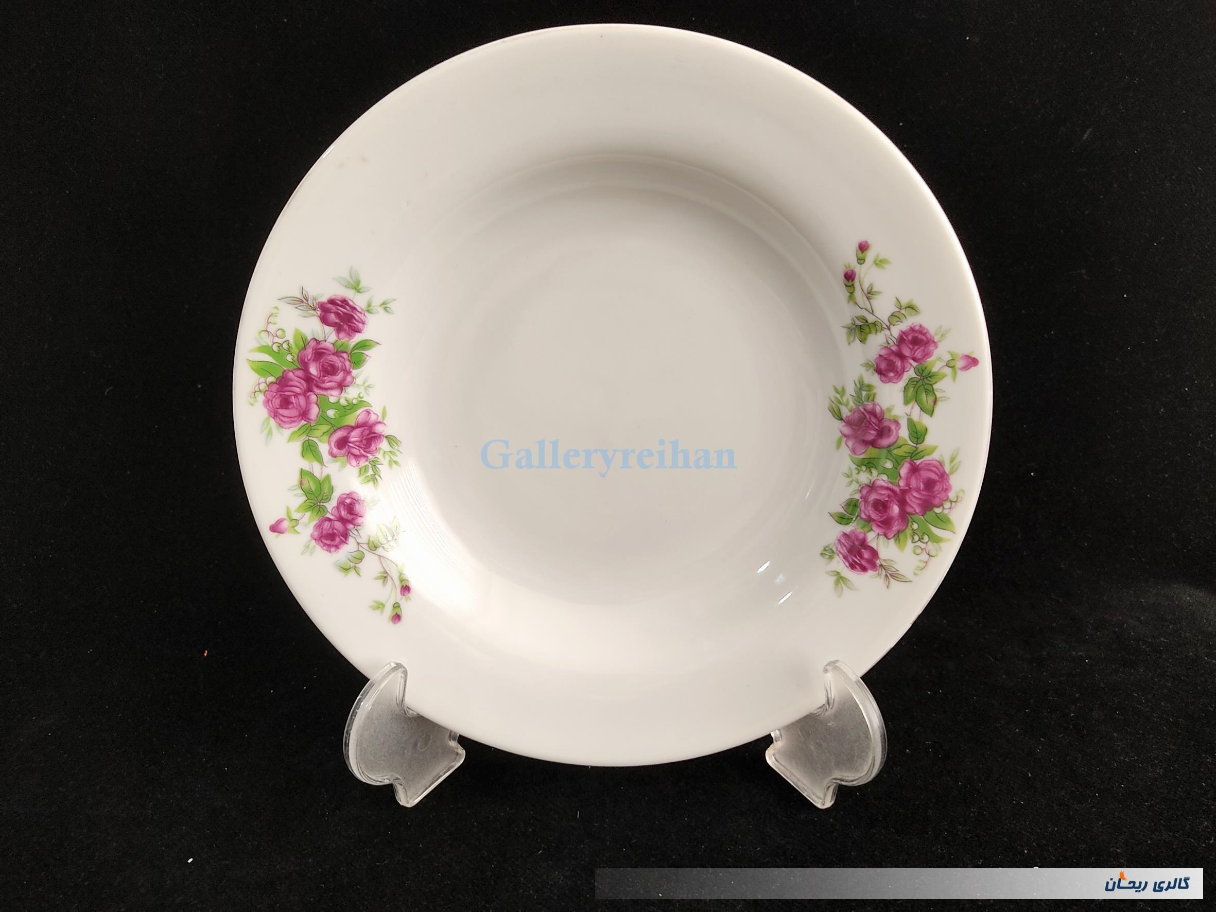 دیوارکوب چینی گل سرخی قدیمی