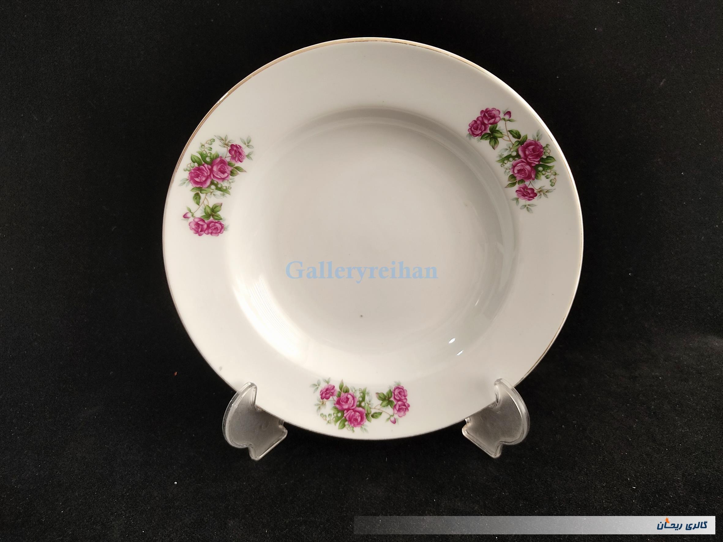 دیوارکوب چینی گل سرخی قدیمی