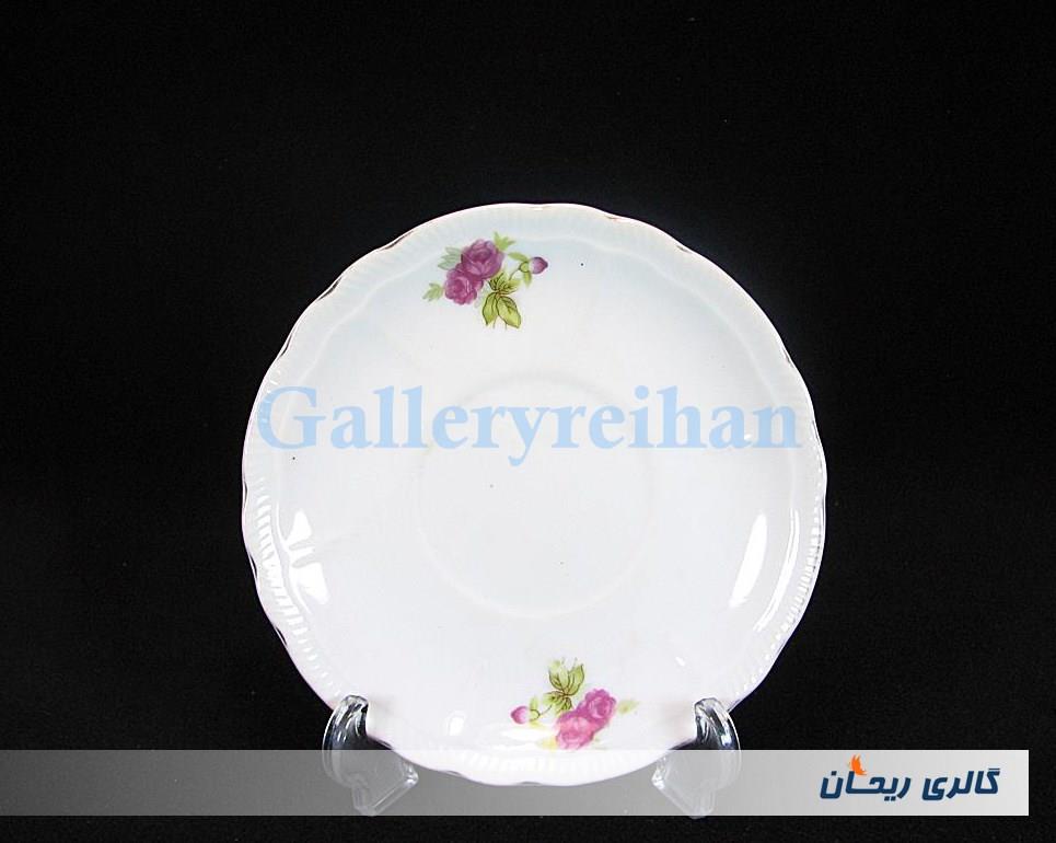 دیوارکوب یا زیرفنجانی گل سرخی قدیمی 