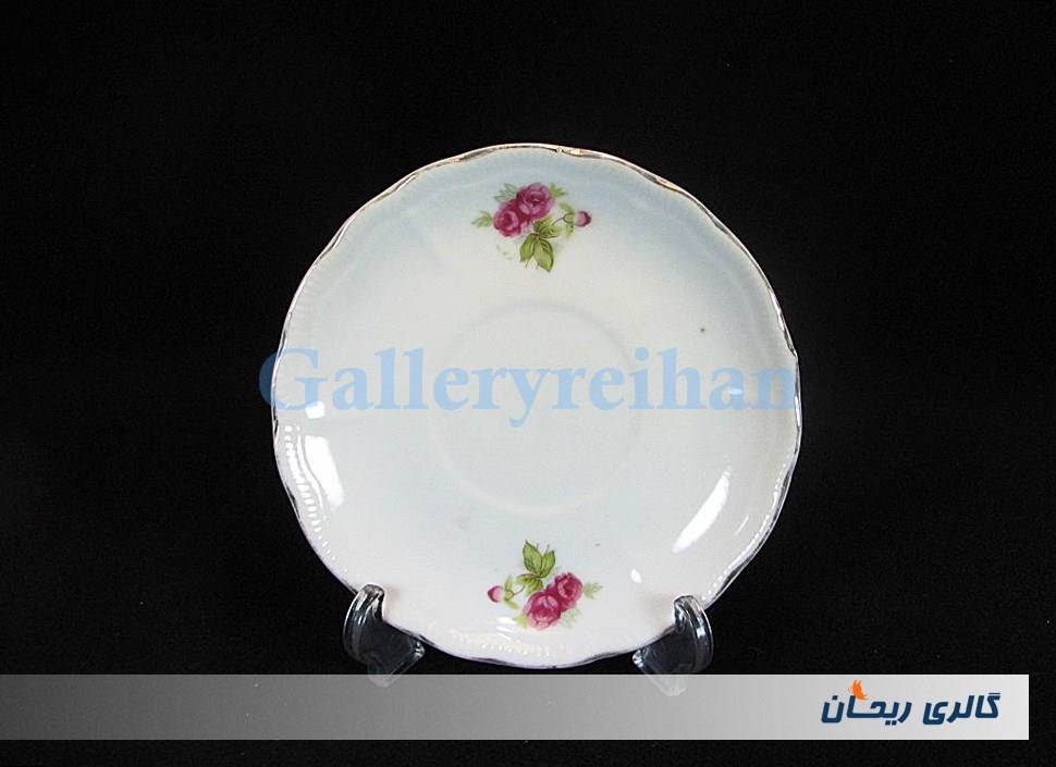 دیوارکوب یا زیرفنجانی گل سرخی قدیمی 