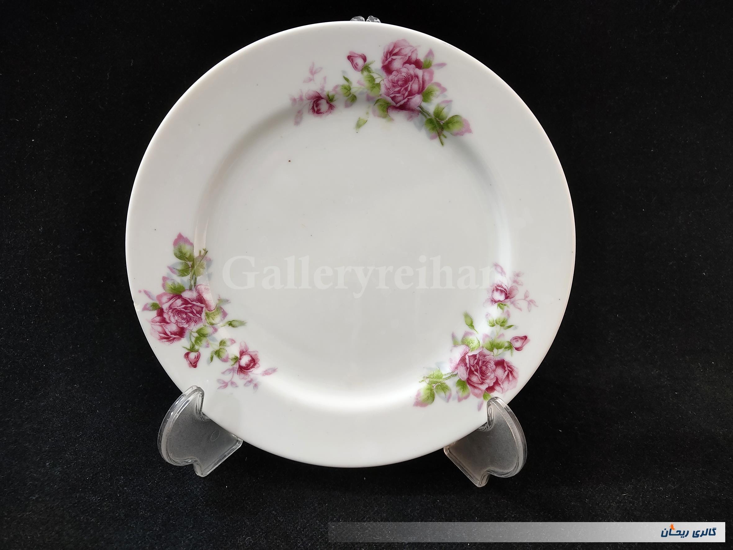 دیوارکوب چینی گل سرخی قدیمی