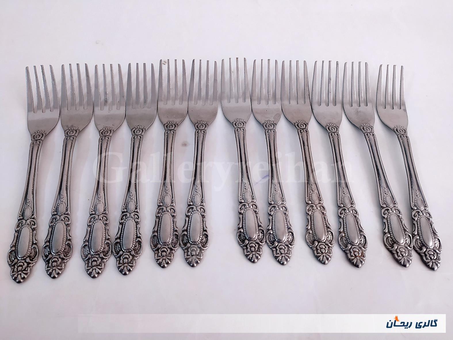 12 عدد چنگال قدیمی STAINLESS ساخت ژاپن 