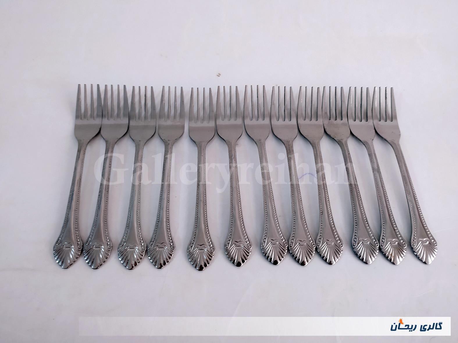 12 عدد چنگال قدیمی STAINLESS ساخت ژاپن 