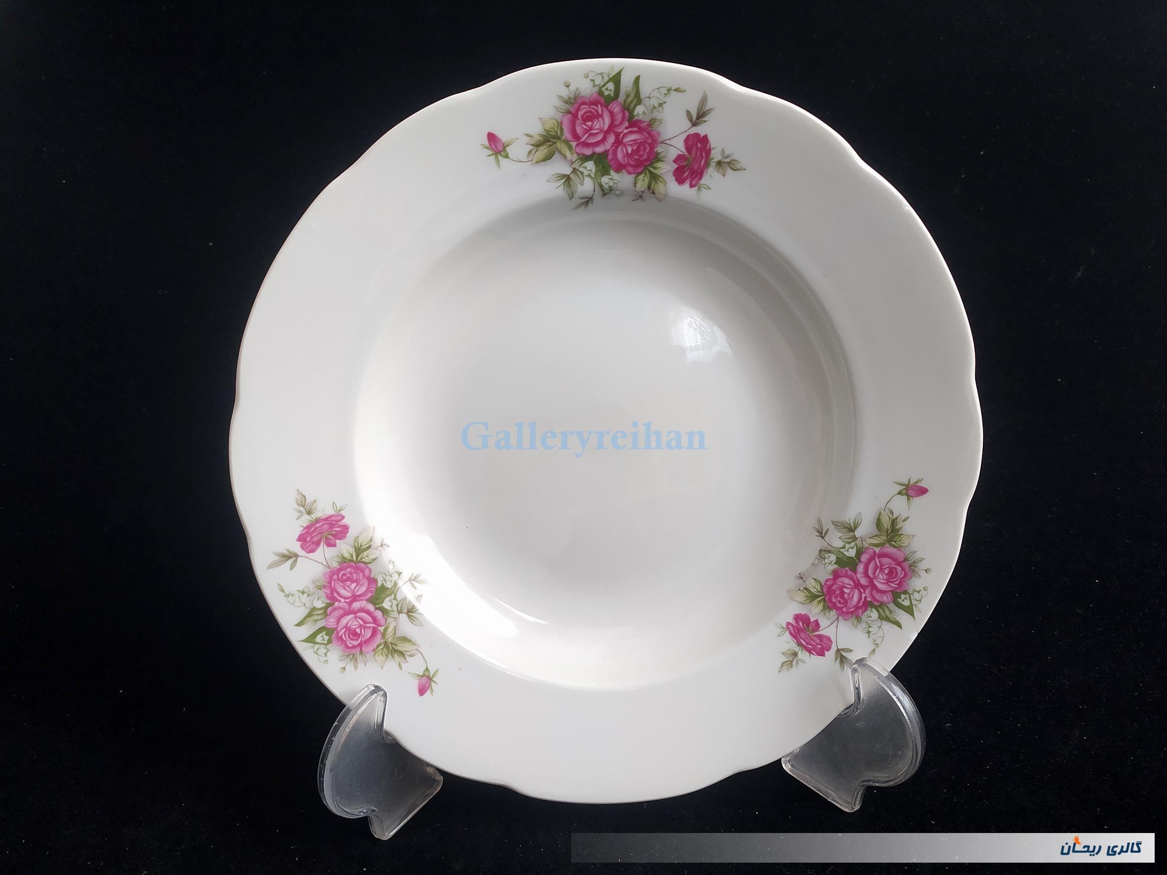 دیوارکوب چینی گل سرخی قدیمی