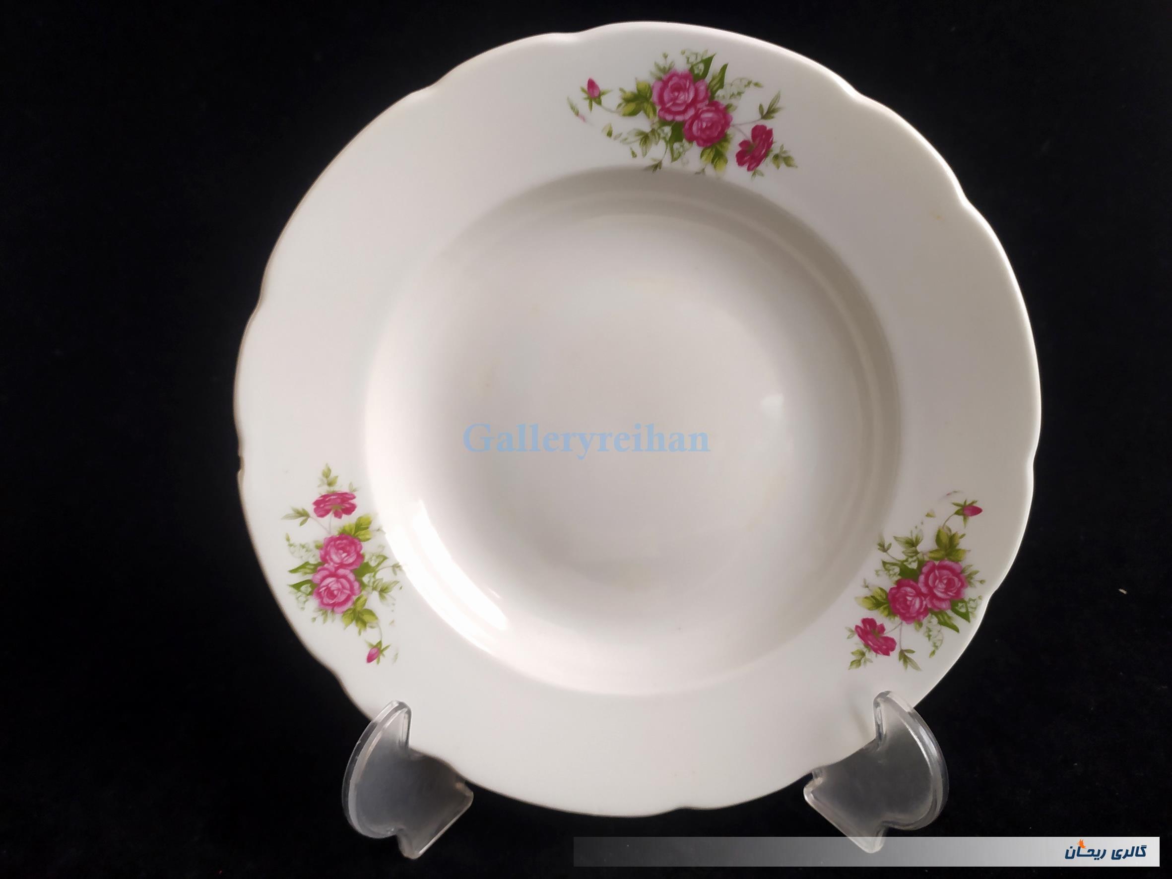 دیوارکوب چینی گل سرخی قدیمی
