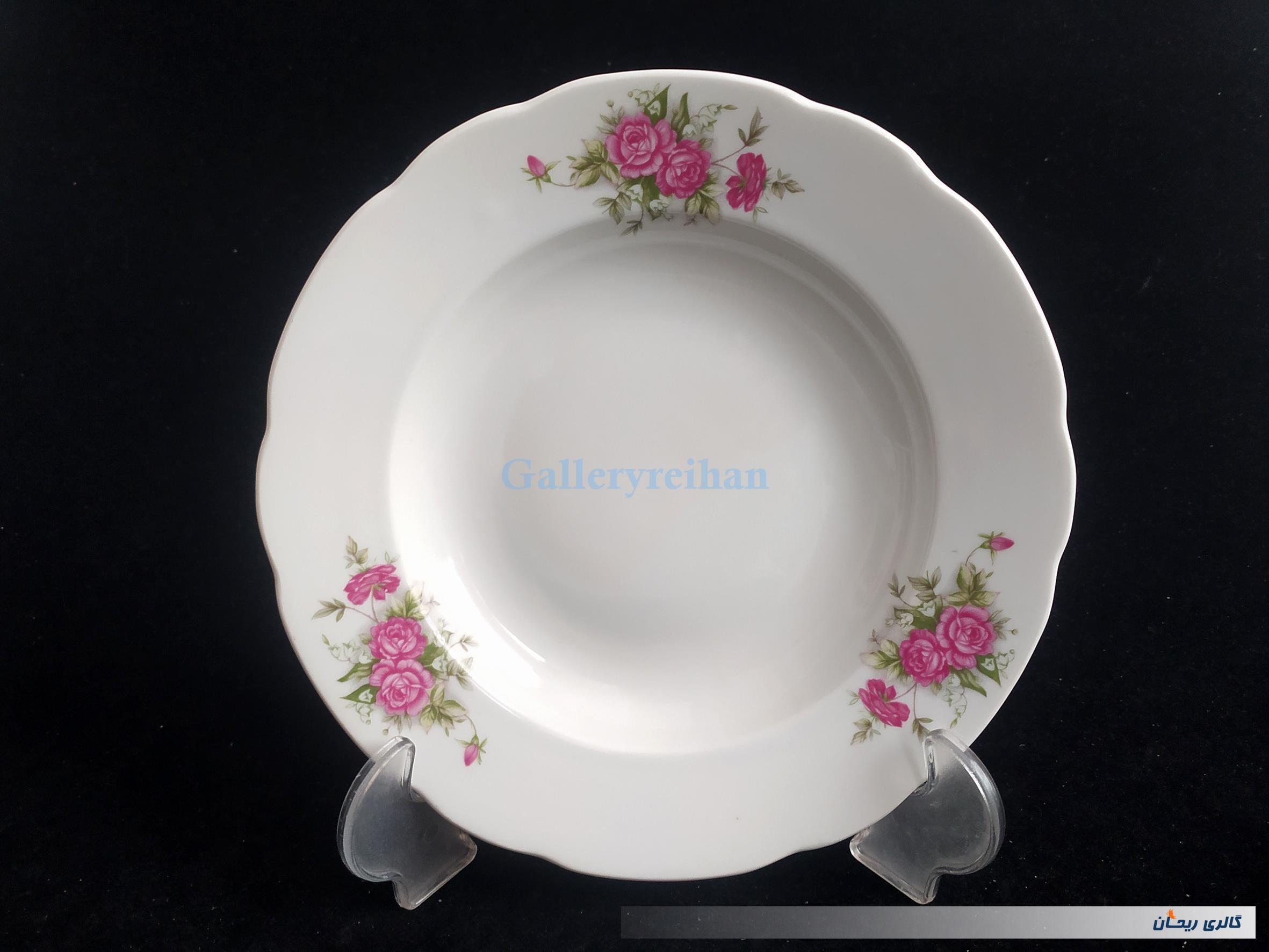 دیوارکوب چینی گل سرخی قدیمی
