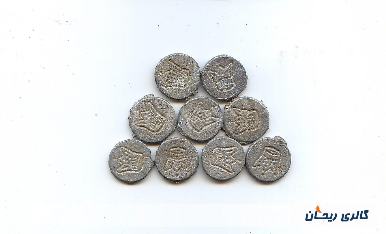 9 عدد ژتون کلکسیونی طرح تاج سبک وزن 
