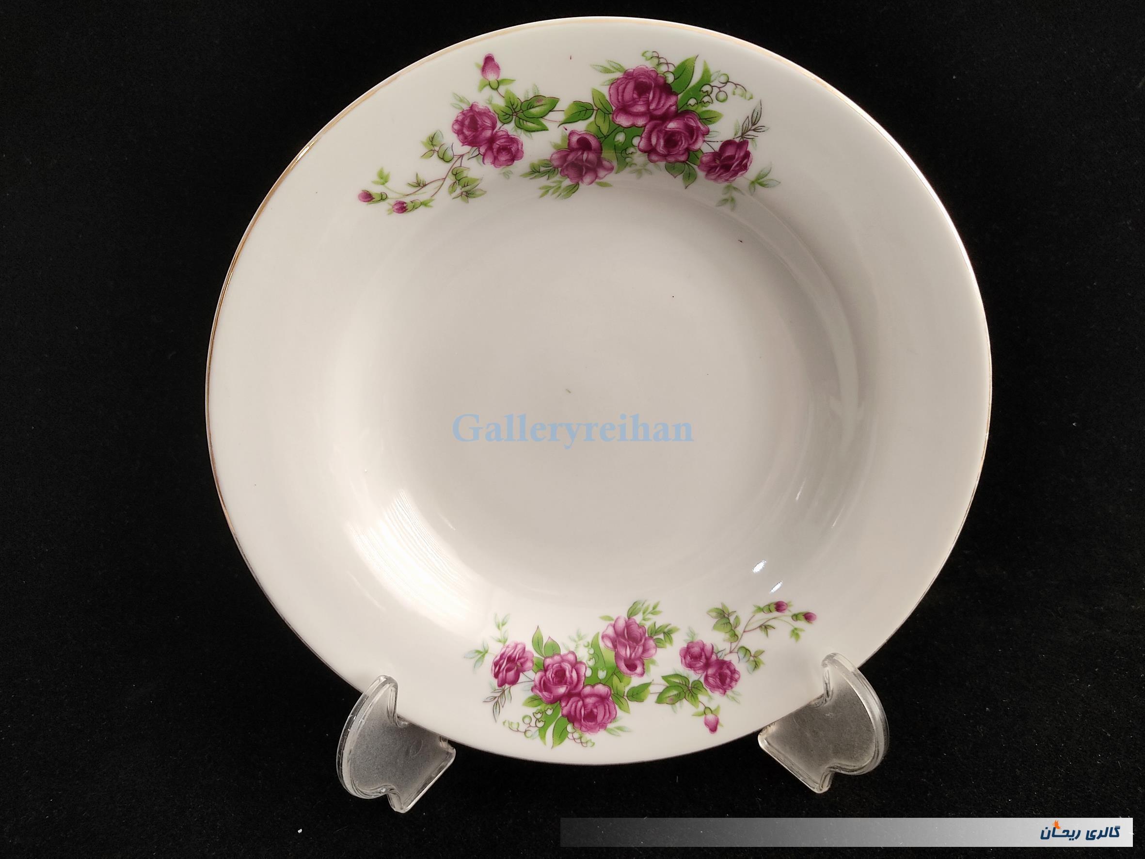 دیوارکوب چینی گل سرخی قدیمی