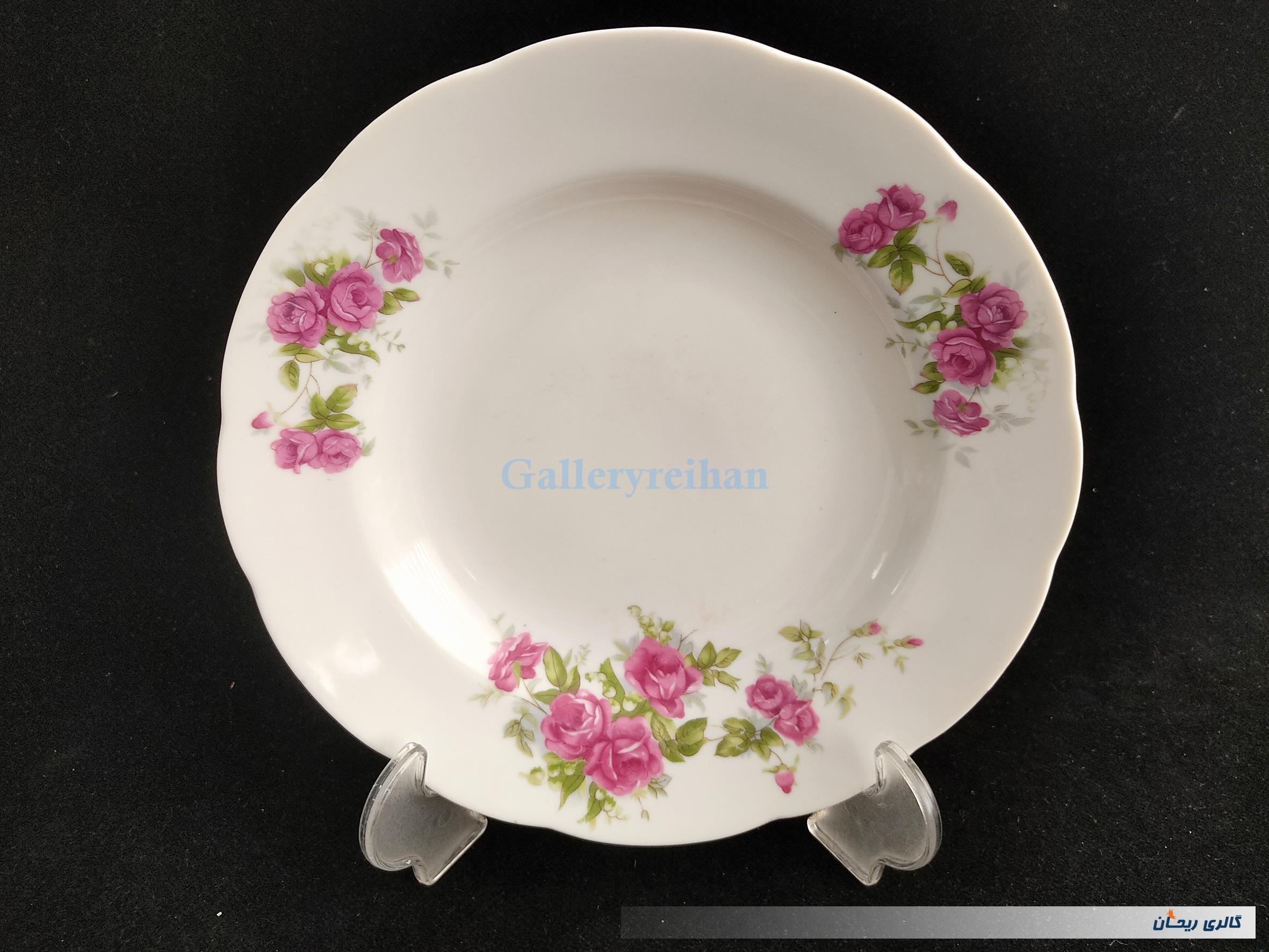 دیوارکوب چینی گل سرخی قدیمی