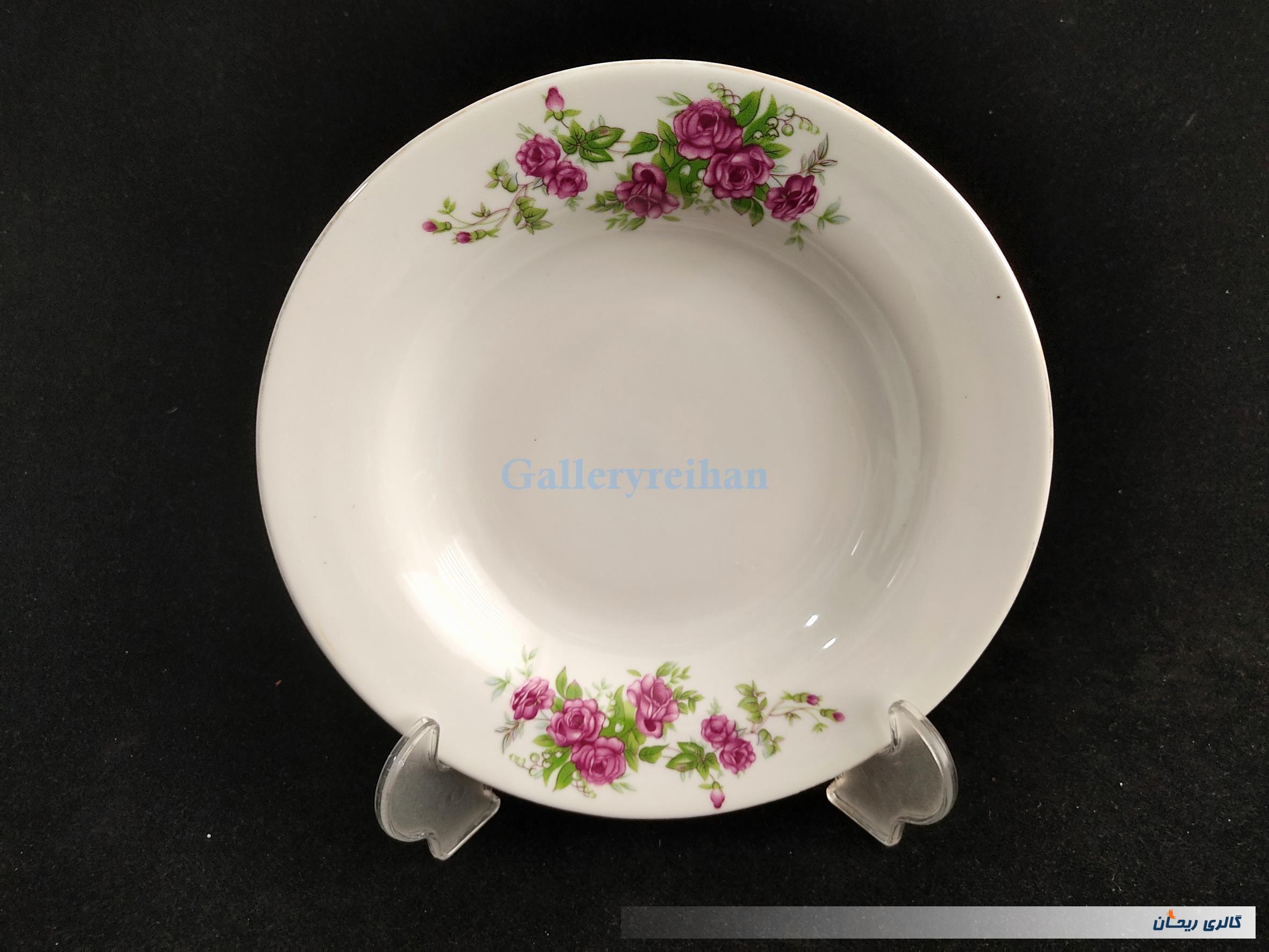 دیوارکوب چینی گل سرخی قدیمی