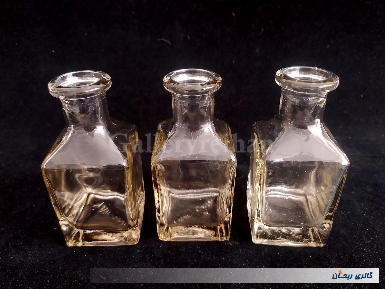 3 عدد شیشه مخصوص نگهداری عطر و مایعات 