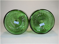 جفت چراغ نفتی سبز زیبا کاملا سالم