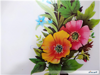 دیوارکوب ملامین قدیمی 22.5 CM طرح گل
