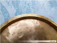 سینی بسیار قدیمی و خاص برنجی 37.5 CM 