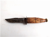  کارد قدیمی دستساز زنجان دسته چوبی 19/5CM