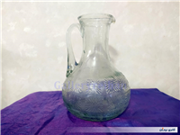 پارچ شیشه ای قدیمی زیبا و سالم