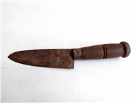  کارد قدیمی دستساز زنجان دسته چوبی 24.5CM