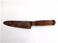  کارد قدیمی دستساز زنجان دسته چوبی 27/5CM 