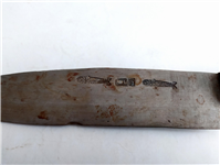  کارد قدیمی دستساز زنجان دسته چوبی 31CM