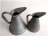 یک جفت روغن دان قدیمی 1 و 2 لیتری