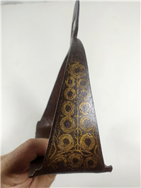  رکاب فولادی کلکسیونی قاجاری دستساز نقشدار