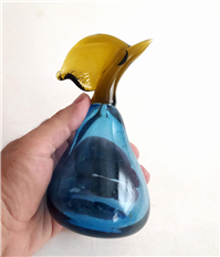  گلابی شیشه ای دستساز قدیمی کمیاب بزرگ
