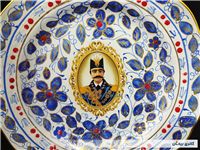 دیوارکوب قلم آبی جدید نقاشی کار دست 18CM 