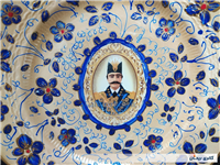 دیوارکوب قلم آبی جدید نقاشی کار دست 20CM