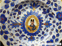 دیوارکوب قلم آبی جدید نقاشی کار دست 22CM 