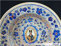 دیوارکوب قلم آبی جدید نقاشی کار دست 23CM 