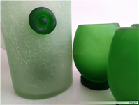 پارچ آبگز و لیوان کمیاب دستساز قدیمی