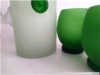 پارچ آبگز و لیوان کمیاب دستساز قدیمی