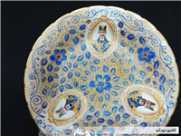 دیوارکوب قلم آبی جدید نقاشی کار دست 24CM 