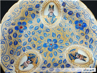 دیوارکوب قلم آبی جدید نقاشی کار دست 24CM 