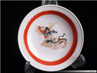 دیوارکوب قدیمی طرح زن چینی سایز کوچک 