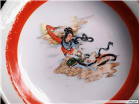 دیوارکوب قدیمی طرح زن چینی سایز کوچک 