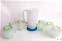 پارچ و لیوان کمیاب دست ساز قدیمی 