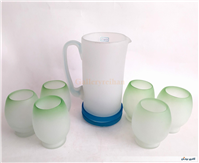 پارچ و لیوان کمیاب دست ساز قدیمی 