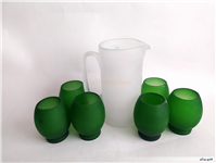 پارچ و لیوان کمیاب دست ساز قدیمی