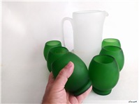 پارچ و لیوان کمیاب دست ساز قدیمی