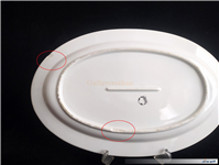 دیس قدیمی ضخیم طرح گل سرخی زیبا 