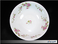 کاسه کلکسیونی گلسرخی بیکعب پر گل KPM 