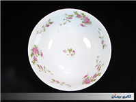 کاسه کلکسیونی گلسرخی بیکعب پر گل KPM 