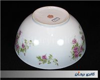 کاسه کلکسیونی گلسرخی بیکعب پر گل قدیمی