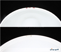 کاسه بزرگ لاکی رنگ طرح گل قدیمی و زیبا 