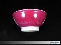 کاسه بزرگ لاکی رنگ طرح گل قدیمی و زیبا 