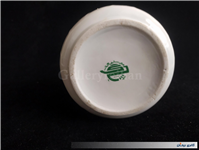 قندان گل سرخی قدیمی لبه چین دار بدون درب 